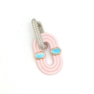 Pembe Olips Küpe -adet-