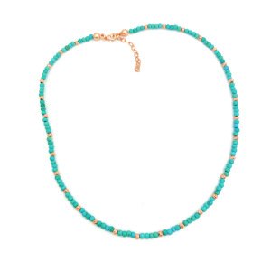 Turquoise Necklace Thin & Dorika -40 cm