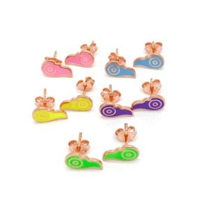 Color Enamel Earrings Angel Wings -Tek-