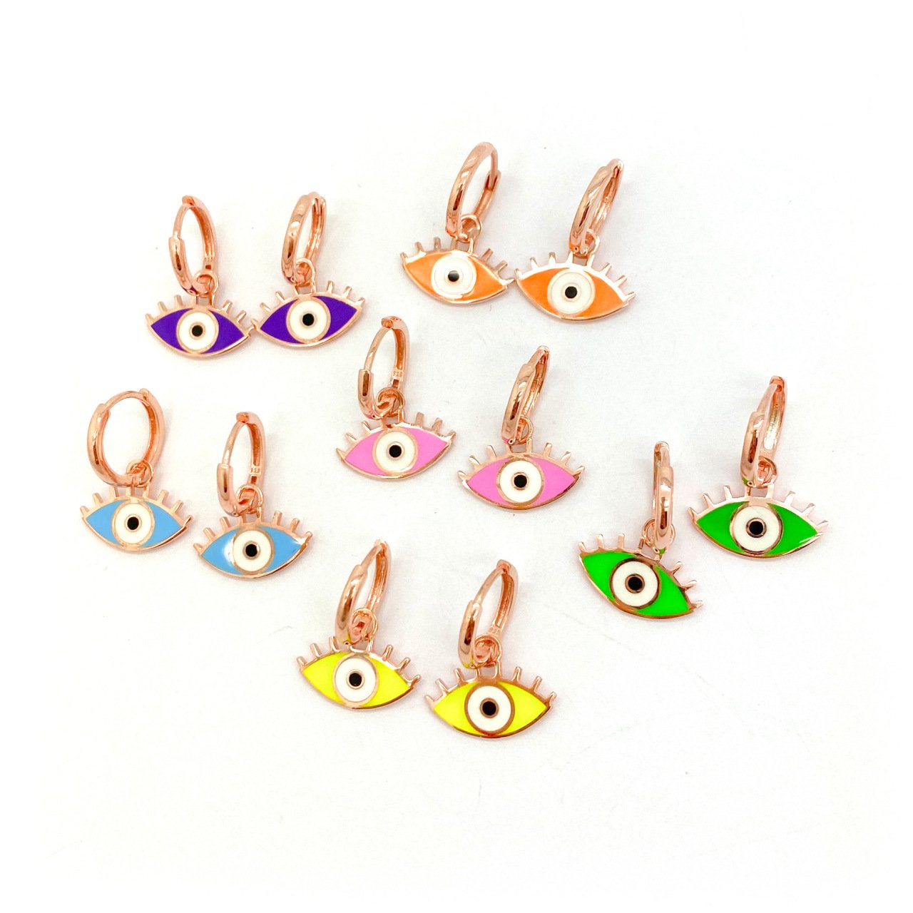 Small Eye Earrings -Tek-