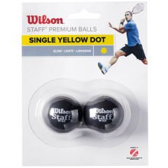 Wilson 2'li Squash Topu (Tek Sarı)