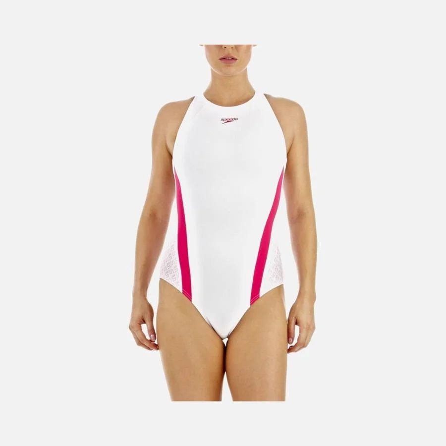 Speedo Rapidmotion High Neck Kadın Yüzücü Mayo