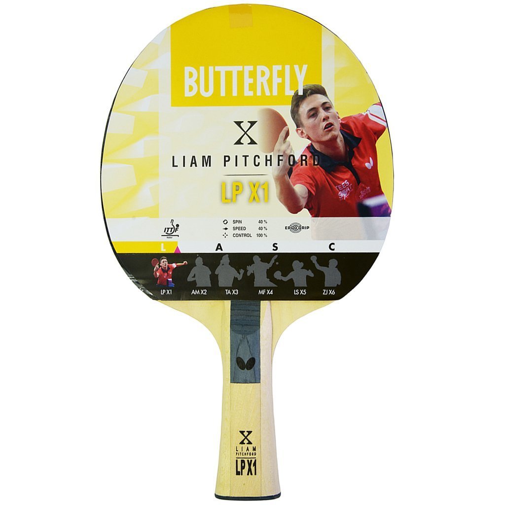 Butterfly Liam Pitchford LPX1 Masa Tenisi Raketi
