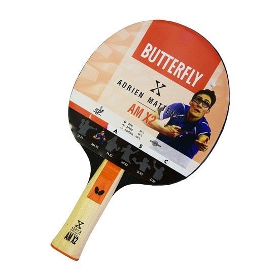 Butterfly Adrien Mattenet AM X2 ITTF Onaylı Masa Tenisi Raketi