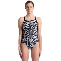 Arena Butterflies Swimsuit Light Kadın Yüzücü Mayosu
