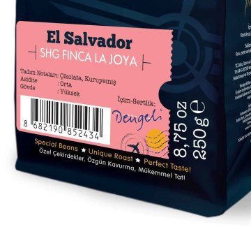 Moliendo El Salvador SGH Finca La Joya Yöresel Kahve