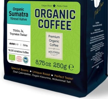 Moliendo Organic Indonesia Sumatra Yöresel Kahve 250 g (Çekirdek)