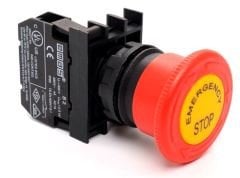 Emas 40mm Emergency Etiketli Acil Stop Mantar Buton (B200EE)