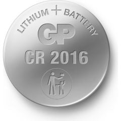 GP CR2016 Lityum Düğme Pil, 3V 5 li Paket