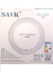 Şavk 22W Simit Floresan G10Q 22W/865