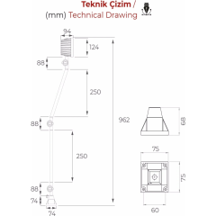 MRP L-11-67 Makine Aydınlatma Lambası