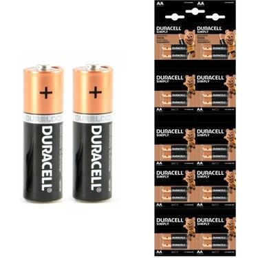 DURACELL SİMPLY LR6 AA ALKALİN PİL 20' Lİ KARTELA