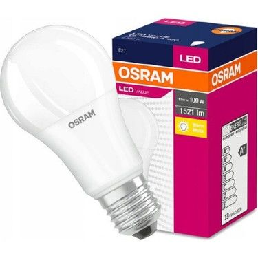 LED VALUE CLA 13W/827  E27 2700K LED AMPUL BUZLU