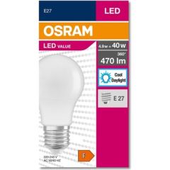 LED VALUE CLA 4,9W/865 E27 6500K MİNİ LED AMPUL BUZLU