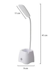 AV-7220 USB ŞARJLI BEYAZ KALEMLİK MASA LAMBASI