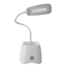 AV-7220 USB ŞARJLI BEYAZ KALEMLİK MASA LAMBASI