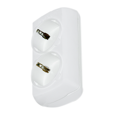 BR-1552-0 İKİLİ KABLOSUZ TOPRAKLI KLEMENSLİ GRUP PRİZ