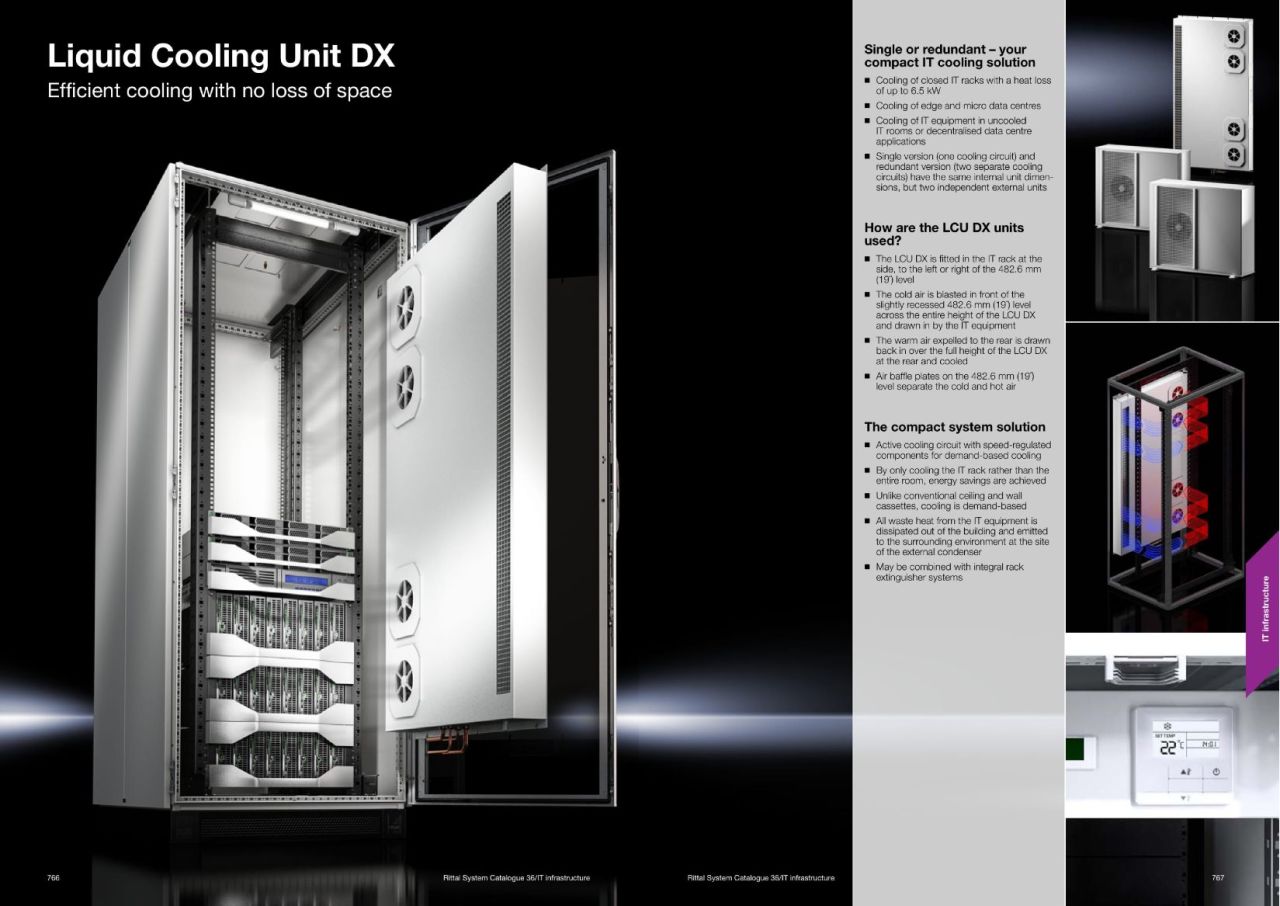 Liquid Cooling Unit DX Efficient cooling with no loss of space