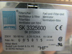 SK 3325600 Rittal Fan-filtre 180m³/h 230V, 41/38 Watt, 28/24 Amp, 50-60 Hz