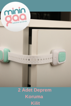 A Kalite 3M Marka Bantlı 2 Adet İz Bırakmaz Çekmece  Buzdolabı Kapısı Dolap Kilidi Bebek Koruma