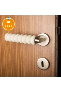 10 Adet Montajsız Yumuşak Kapı Kolu Engelleyici Koruyucu Engelleme Bebek Ve Çocuk Güvenlik Seti