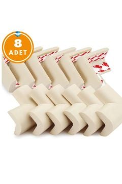 8 Adet Köşe Koruyucu Yastık Saf Kauçuk Masa Sehpa Kenar Köşe Koruyucu Çocuk Bebek Emniyet Koruma