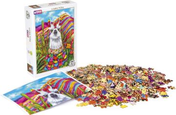 Captainalbatross ''Llama Peru'' 1000 Parça Puzzle H-UV yüksek kalite baskı.