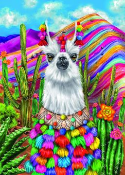 Captainalbatross ''Llama Peru'' 1000 Parça Puzzle H-UV yüksek kalite baskı.