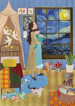 Captainalbatross ''Under The Same Moon'' 1000 Parça Puzzle H-UV yüksek kalite baskı.