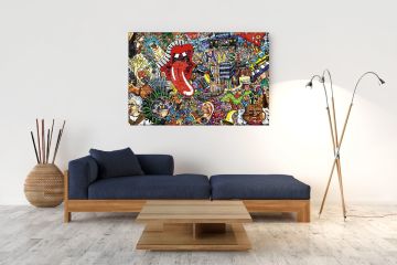 Captainalbatross ''Grafiti Sokak Sanatı'' 1000 Parça Puzzle H-UV yüksek kalite baskı.