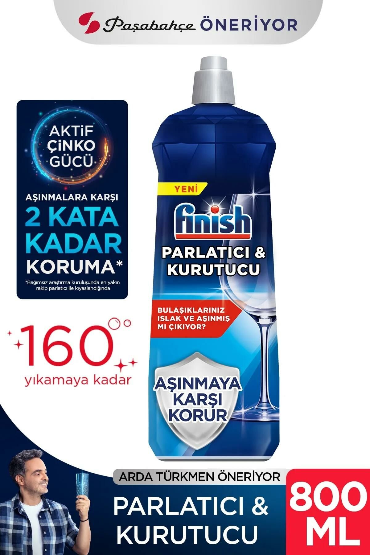 FİNİSH 800 ML PARLATICI & KURUTUCU 160 YIKAMA