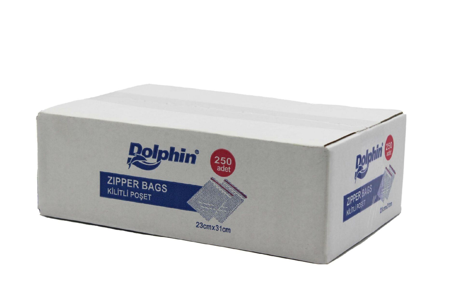 DOLPHIN KİLİTLİ TORBA 23*31 CM KUTU 2*PK:125 LI =250 ADET
