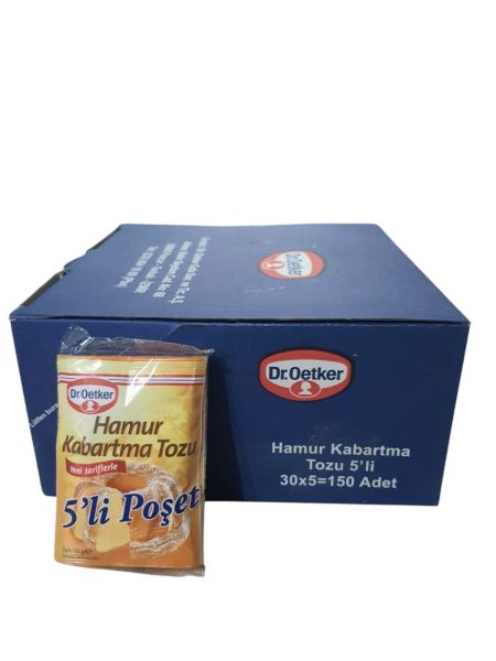 DR OETKER HAMUR KABARTMA TOZU 1 KUTU = 150 PK ( 30*5 Lİ PK ) 1 PK:10 G.