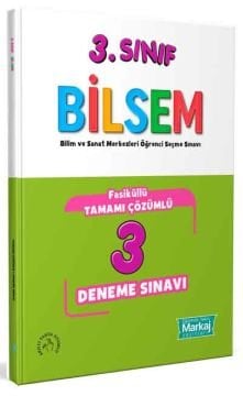 3. Sınıf Bilsem Çözümlü 3 Fasikül Deneme Sınavı - Markaj Yayınları