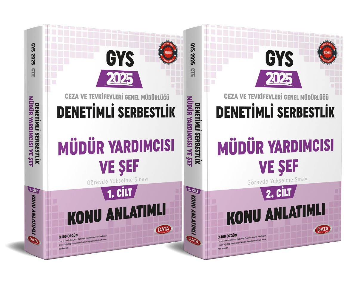 2025 Ceza ve Tevkifevleri Denetimli Serbestlik, Müdür Yardımcılığı ve Şeflik GYS Konu Anlatımlı 1-2