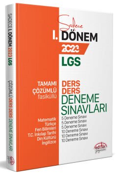 LGS I. Dönem Çözümlü Ders Ders Deneme Sınavları