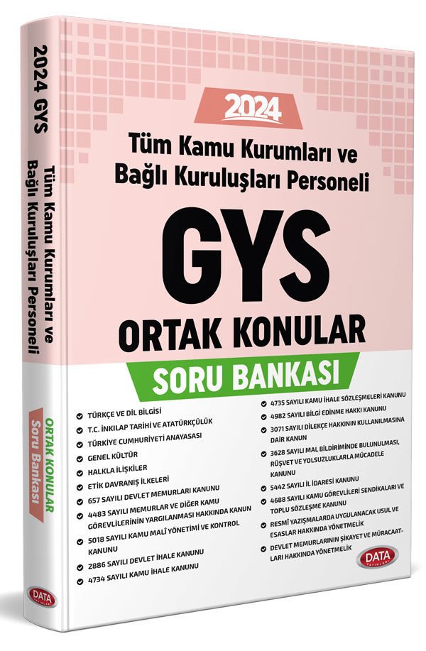 Türkiye Kamu Kurumları ve Bağlı Kuruluşları Personeli GYS ve Unvan Değişikliği Ortak Konular Soru Bankası