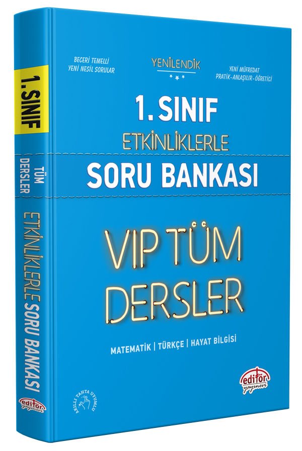 1. Sınıf VIP Etkinliklerle Tüm Dersler Soru Bankası