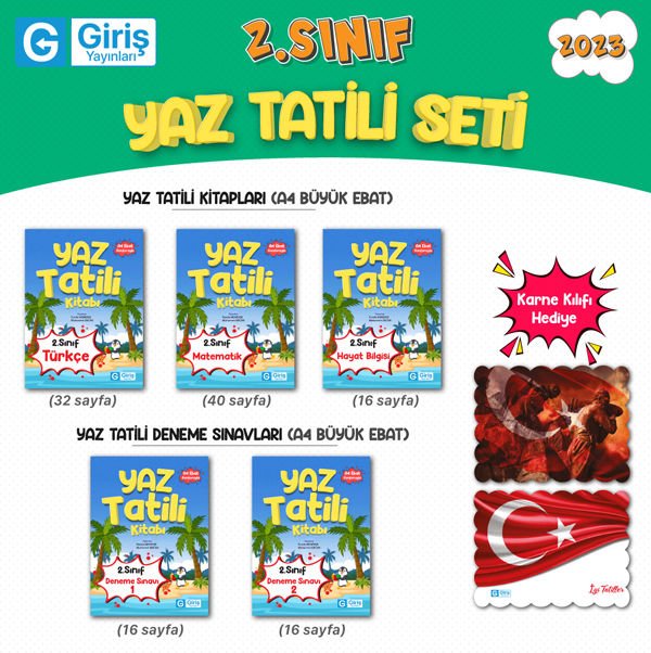 2. Sınıf Yaz Tatili Seti - Giriş Yayınları