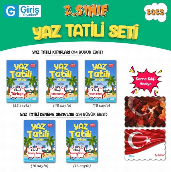 2. Sınıf Yaz Tatili Seti - Giriş Yayınları