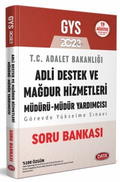 2023 GYS Adalet Bakanlığı Adli Destek ve Mağdur Hizmetleri Müdürü - Müdür Yardımcısı Soru Bankası