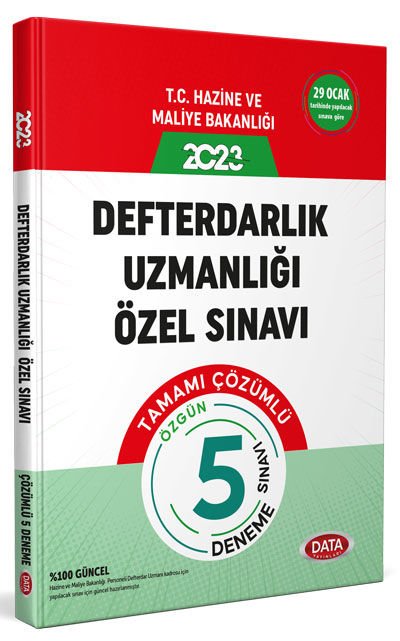 Defterdarlık Uzmanlığı Sınavı Tamamı Çözümlü 5 Deneme Sınavı