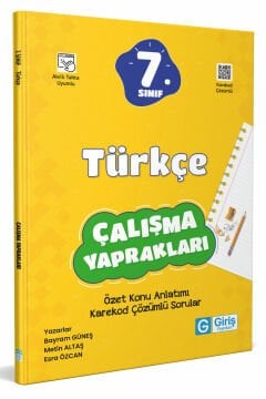 7. Sınıf Türkçe Çalışma Yaprakları - Giriş Yayınları