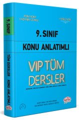 9. Sınıf VIP Tüm Dersler Konu Anlatımlı Mavi Kitap