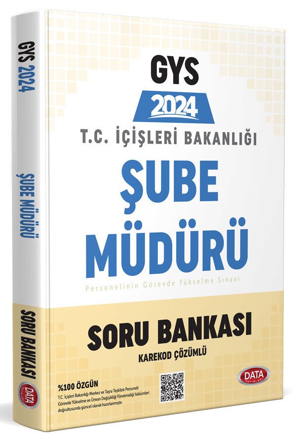 T.C. İçişleri Bakanlığı Şube Müdürü GYS Soru Bankası - Karekod Çözümlü