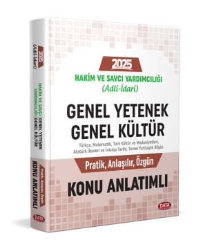 Hakim ve Savcı Yardımcılığı (Adli-İdari) Genel Yetenek - Genel Kültür Konu Anlatımlı