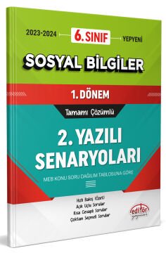 6. Sınıf Sosyal Bilgiler 1. Dönem Ortak Sınavı 2. Yazılı Senaryoları Tamamı Çözümlü