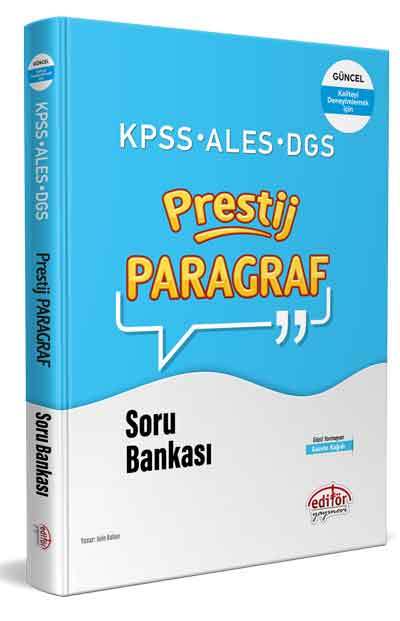 KPSS-ALES-DGS Prestij Paragraf Soru Bankası