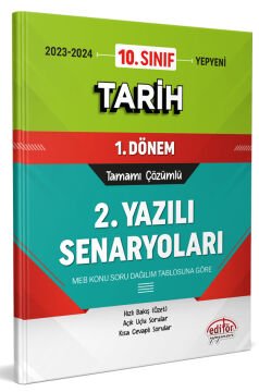 10. Sınıf Tarih 1. Dönem Ortak Sınavı 2. Yazılı Senaryoları Tamamı Çözümlü