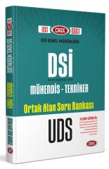 DSİ Genel Müdürlüğü Mühendis - Tekniker Ortak Alan Soru Bankası